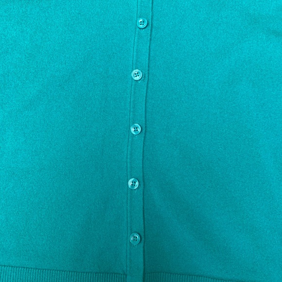 Anne Taylor. Short Sleeve Cardigan - Picture 5 of 6